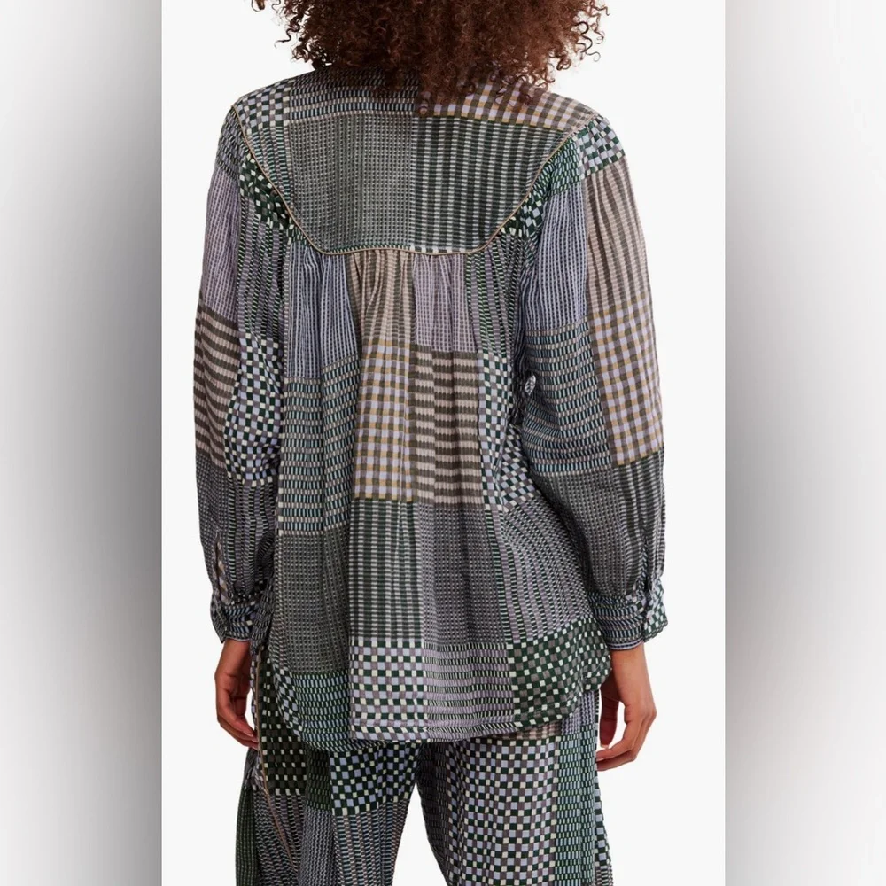 Night after Night PJ top NWOT lemon lime combo - Picture 2 of 3